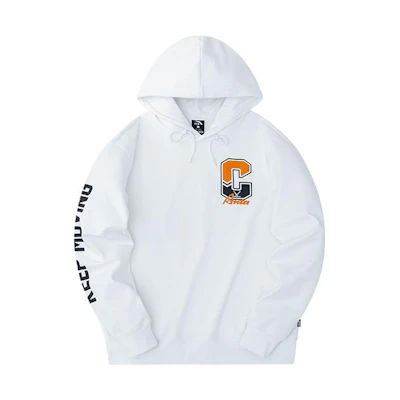 Anta Lifestyle Logo Print Hoodie Sweatshirt Snow White 152248701-1