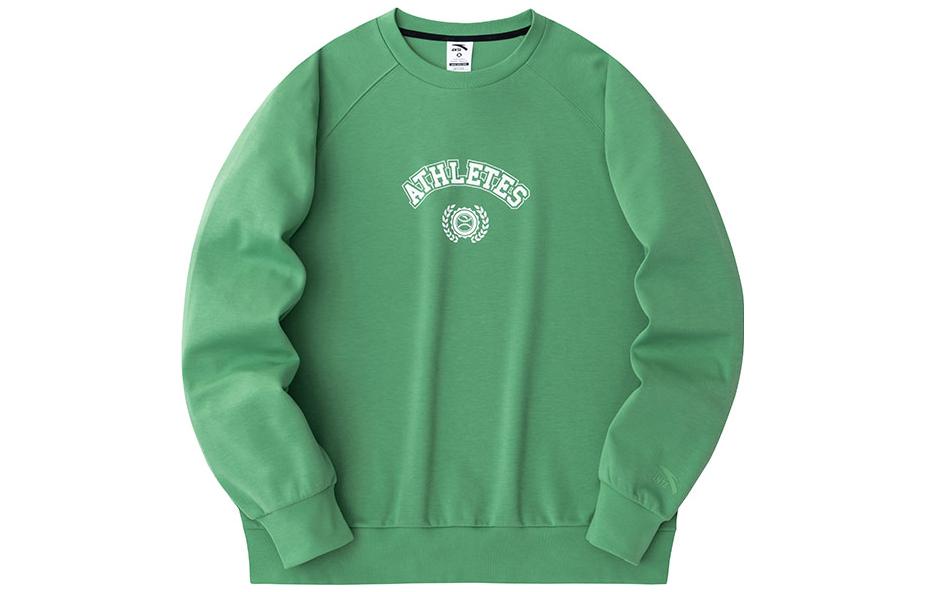 Anta Lifestyle Loose Fit Crew Neck Sweatshirt Green 952418709-2