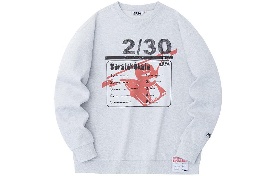 Anta Lifestyle Loose Fit Crewneck Sweatshirt Grey Heather 152338717-6