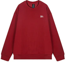 Anta Lifestyle Pullover Crewneck Sweatshirt Unisex Lychee Red 972348710-8 Anta Lifestyle Pullover Crewneck Sweatshirt Unisex Lychee Red 972348710-8