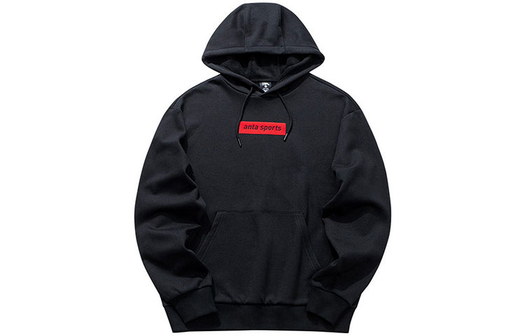 Anta Lifestyle Pullover Hoodie Black Casual Sportswear 952048776-5
