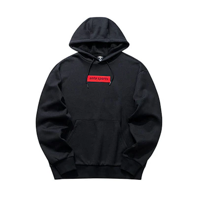 Anta Lifestyle Pullover Hoodie Black Casual Sportswear 952048776-5