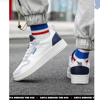 Anta Lifestyle Retro Low 'White Grey Blue' 912138012-6 Sizing Anta Lifestyle Retro Low 'White Grey Blue' 912138012-6