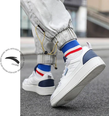 Anta Lifestyle Retro Low 'White Grey Blue' 912138012-6 1