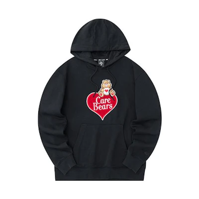 Anta Lifestyle Series Bear Heart Letter Hoodie Unisex Black 172238705-3