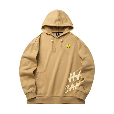 Anta Lifestyle Series Brown Printed Hoodie Unisex Long Sleeve Casual Wear 952218735-1