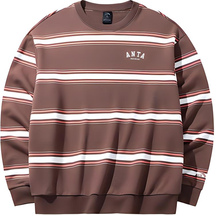 Anta Lifestyle Series Casual Comfy Breathable Sweatshirt Caramel 952438710-5