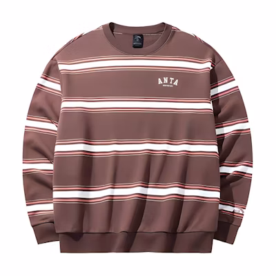 Anta Lifestyle Series Casual Comfy Breathable Sweatshirt Caramel 952438710-5