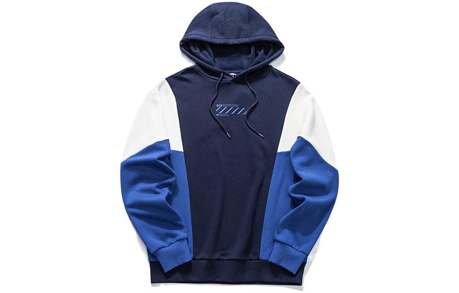Anta Lifestyle Series Colorblock Hoodie Chaotic Blue 952048732-5
