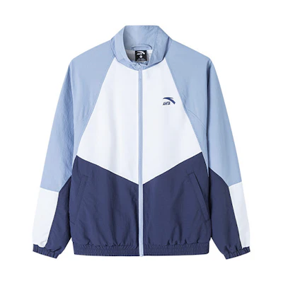 Anta Lifestyle Series Colorblock Letter Print Jacket Coastal Blue Fall 152138603-1