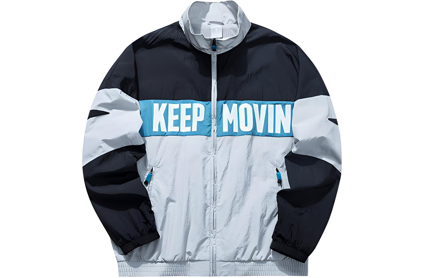 Anta Lifestyle Series Colorblock Loose Fit Sports Jacket - 152118614-1