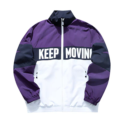 Anta Lifestyle Series Colorblock Loose Sports Jacket Purple () 152118614-3