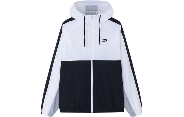 Anta Lifestyle Series Colorblock Sports Jacket Snowflake White 152318603-2