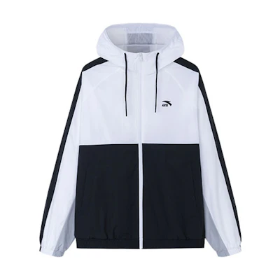Anta Lifestyle Series Colorblock Sports Jacket Snowflake White 152318603-2