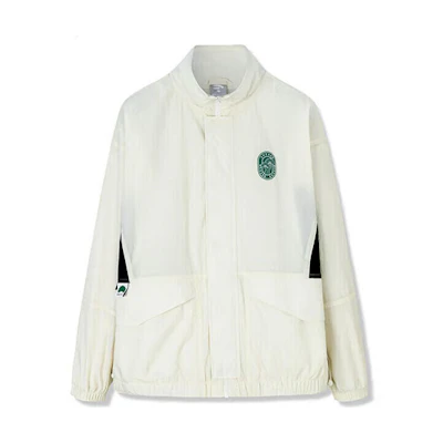 Anta Lifestyle Series Gray Zip-Up Jacket with Logo Print and Letter Design 172328612-3