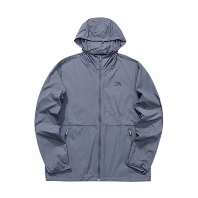 Anta Lifestyle Series Grey Hoodie Zip-Up Jacket 152128607-2
