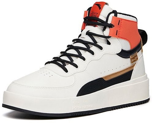 Anta Lifestyle Series High-Top Casual Sneakers 'White Black Orange' 912138011-4 Order Anta Lifestyle Series High-Top Casual Sneakers 'White Black Orange' 912138011-4