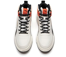 Anta安踏 生活系列 潮流百搭 高筒休閒板鞋 白黑橙 Lookbook Anta安踏 生活系列 潮流百搭 高筒休閒板鞋 白黑橙