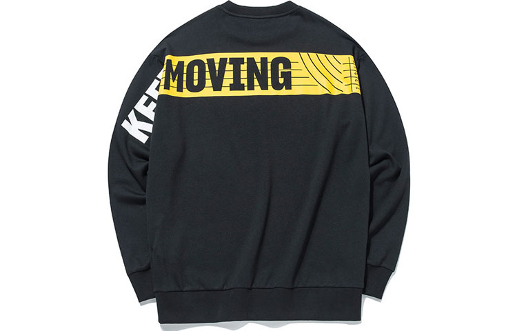 Anta Lifestyle Series Letter Print Crewneck Pullover Sweatshirt Men’s Black 152138716-3