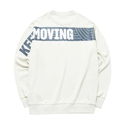 Anta Lifestyle Series Letter Print Pullover Sweatshirt Stone Grey - 152138716-2