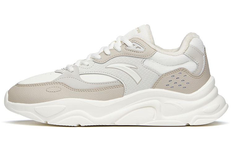 Anta Lifestyle Series Lightweight Sneakers 'White Grey Fleece' 112148860-5