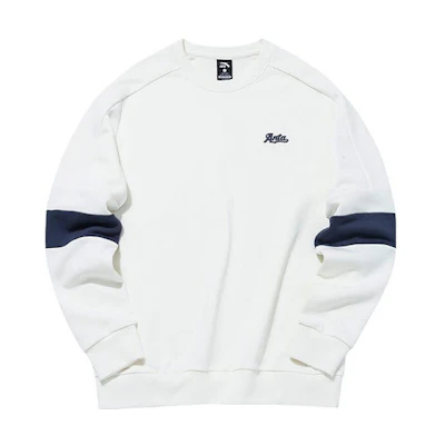Anta Lifestyle Series Logo Crewneck Pullover Sweatshirt White 952138730-1