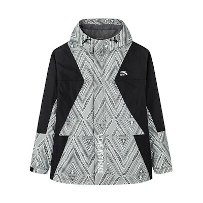 Anta Lifestyle Series Logo Graphic Zip Hoodie Jacket Unisex Grey 172238612-3