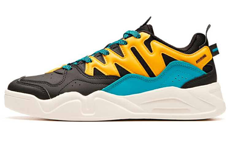 Anta Lifestyle Series Low-Top 'Black White Yellow Blue' 112018041-4