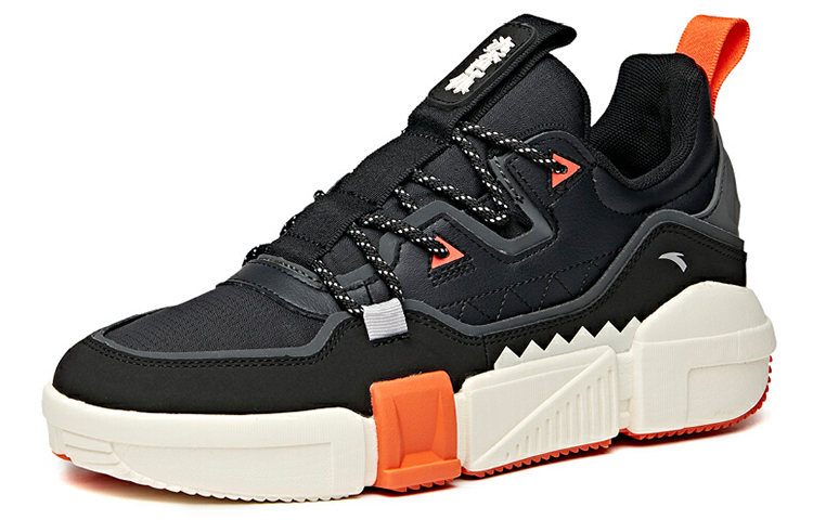 Order Anta Lifestyle Series Low-Top Casual Skate Shoe 'Black Grey' 112048043-2