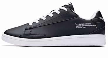Anta Lifestyle Series Low-Top Leather Sneakers 'Black White' 111938020R-3 Anta Lifestyle Series Low-Top Leather Sneakers 'Black White' 111938020R-3