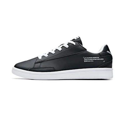 Anta Lifestyle Series Low-Top Leather Sneakers 'Black White'