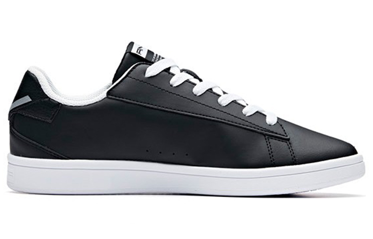Anta Lifestyle Series Low-Top Leather Sneakers 'Black White' 圖 2