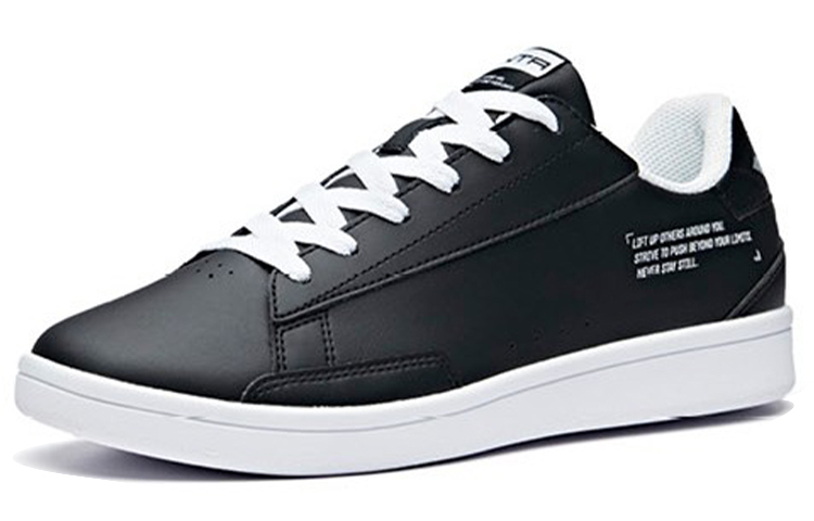 Anta Lifestyle Series Low-Top Leather Sneakers 'Black White' 圖 3