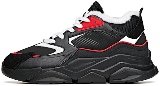 安踏 生活系列 防滑耐磨 低筒 老爹鞋 男款 黑紅 Buy 安踏 生活系列 防滑耐磨 低筒 老爹鞋 男款 黑紅