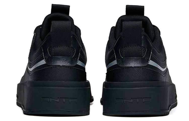 Shop Anta Lifestyle Series Low 'Black Silver' 912118031-6