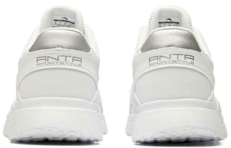 Shop Anta Lifestyle Series Low 'White Silver Black' 91948865-1