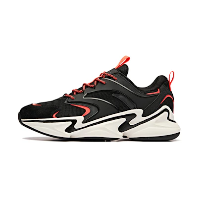 Anta Lifestyle Series Low-Top Sneakers 'Black Red'
