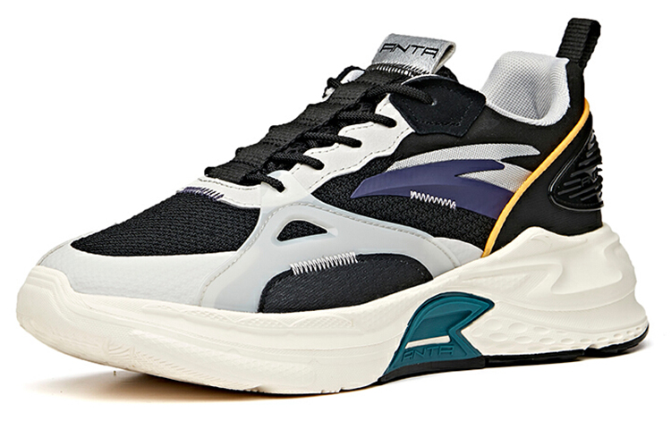 Anta Mix Casual Sneakers 'Black White' 圖 2