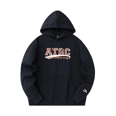 Anta Lifestyle Series Oversized Letter Hoodie - Basic Black 152348704-4