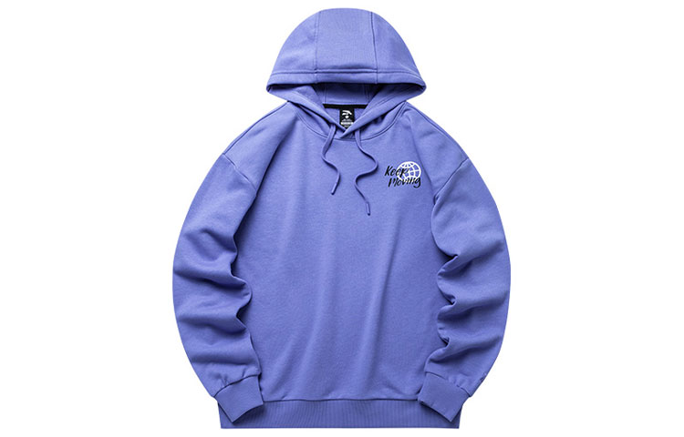 Anta Lifestyle Series Printed Loose Hoodie Couple's Edition - Deep Navy Blue 952218734-3