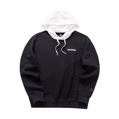 Anta Lifestyle Series Pullover Sweatshirt Black with Letter Design 152038703-3