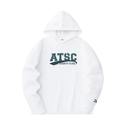 Anta Lifestyle Series Relaxed Hoodie Pullover in Parchment White 152348704-1