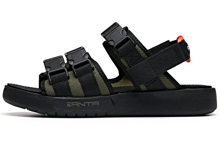 Anta Lifestyle Series Sandals 'Green Black'