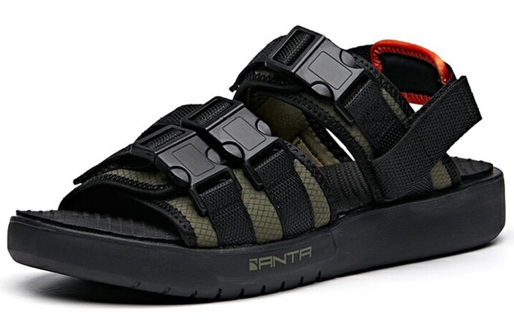 Anta Lifestyle Series Sandals 'Green Black' 圖 2
