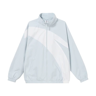 Anta Lifestyle Series Solid Logo Zipper Jacket Unisex in Illusion Blue 952338601-4