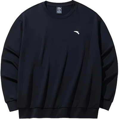 Anta Lifestyle Series Unisex Casual Oversized Solid Black Sweatshirt 972438701-6 Buy Anta Lifestyle Series Unisex Casual Oversized Solid Black Sweatshirt 972438701-6