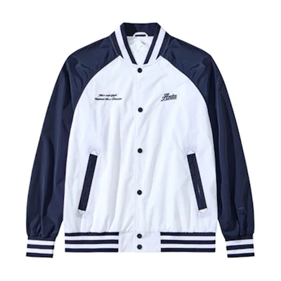 Anta Lifestyle Snowflake White Colorblock Letter Print Long-Sleeve Jacket 152438607-1