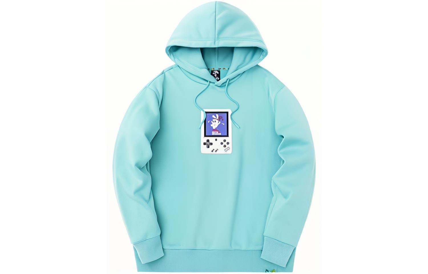 Anta Lifestyle Solid Color Graphic Hoodie Unisex Abyss Blue 172248705-3