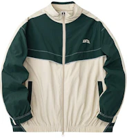 Anta Lifestyle Two-Tone Stand Collar Oversized Jacket Unisex Light Gray/Patterned Green 952418602-1 Anta Lifestyle Two-Tone Stand Collar Oversized Jacket Unisex Light Gray/Patterned Green 952418602-1