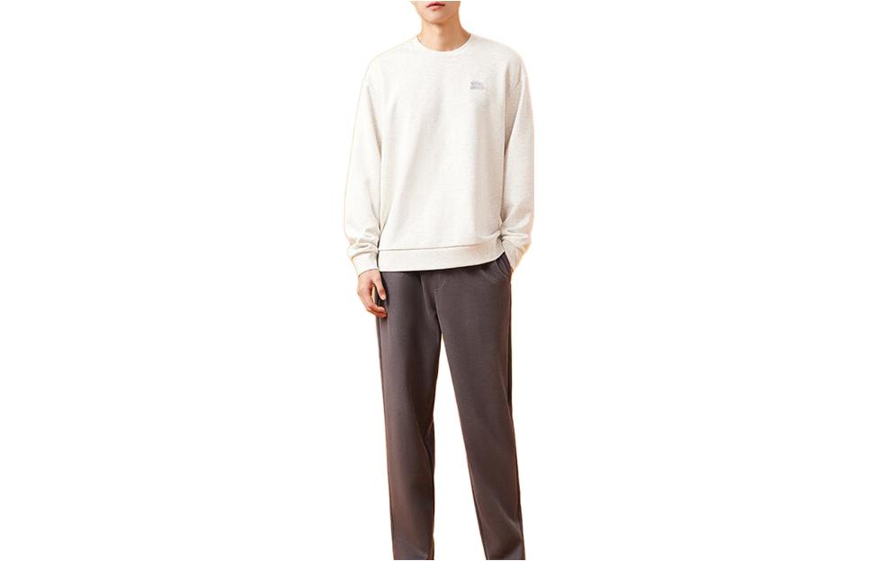 Anta Lifestyle Unisex Knit Sweatshirt in Gray Heather 972348711-1